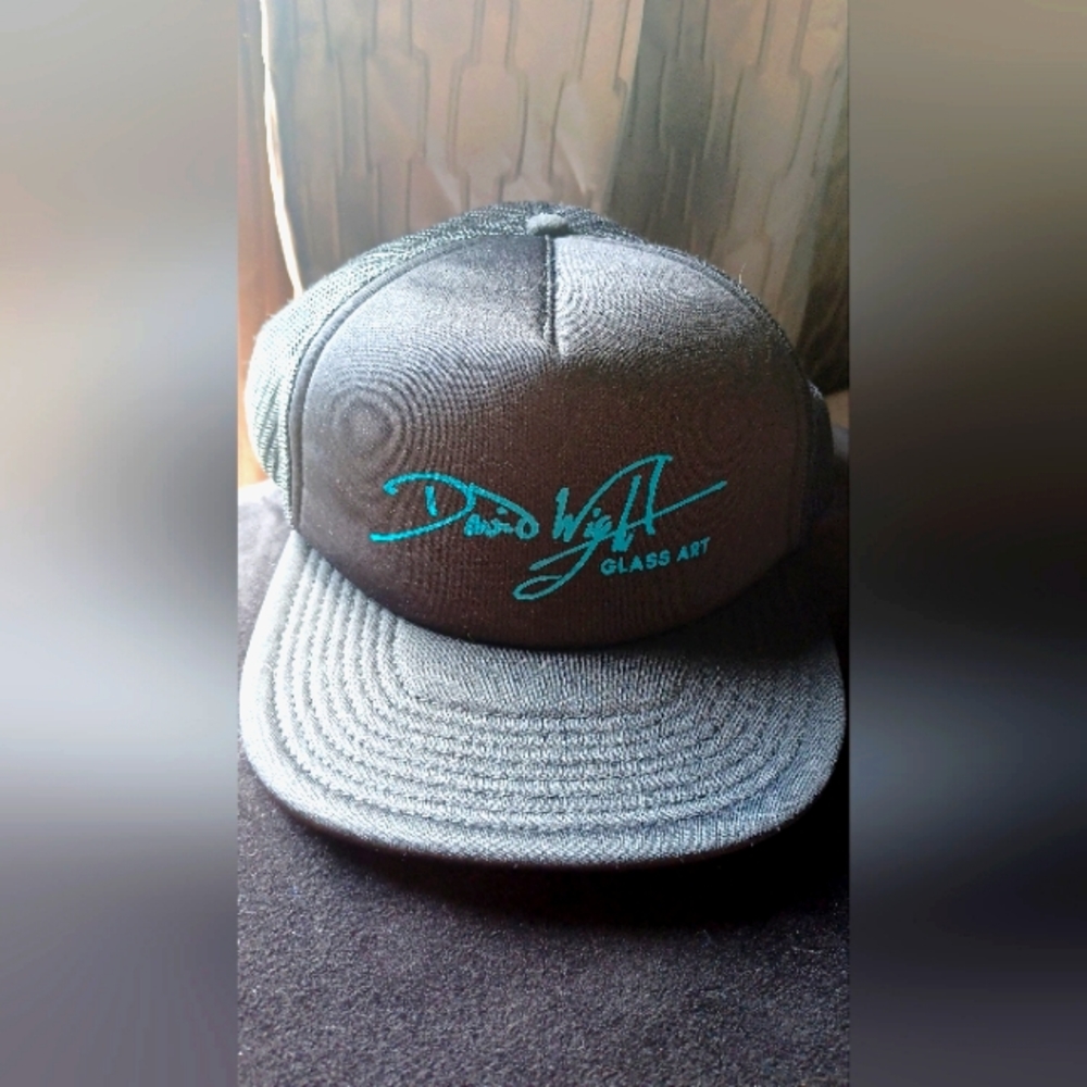 David Wight Glass Art Artist's Black Trucker Snapback